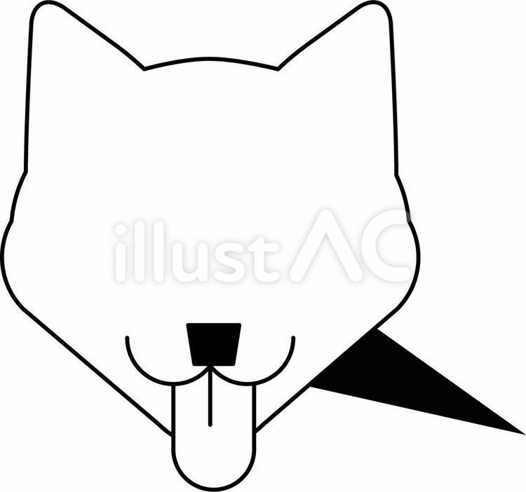 かわいい犬型吹き出し1 吹き出し,ふきだし,フレームのイラスト素材