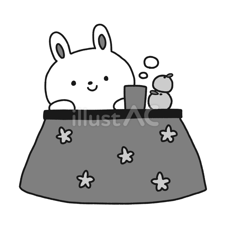 Free Vectors | Kotatsu and rabbit