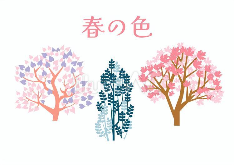 木 春,木,自然のイラスト素材