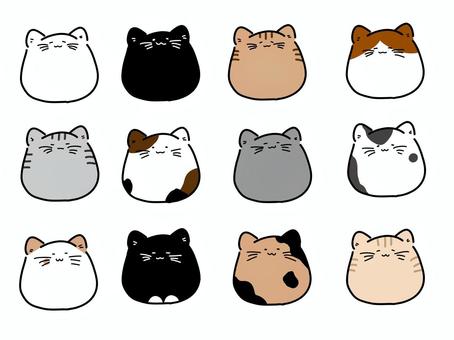 Assorted cats with various patterns, JPG and PNG Assorted cats with various patterns, cat, animal, tiny, JPG and PNG