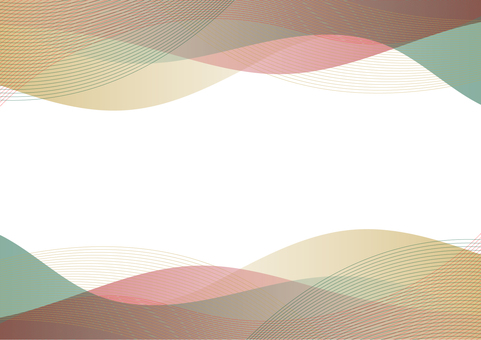 #3481抽象波模様フレーム背景 抽象,背景,フレーム,波模様,カーブ,曲線,グラデーション,カラフル,デザイン,上品のイラスト素材