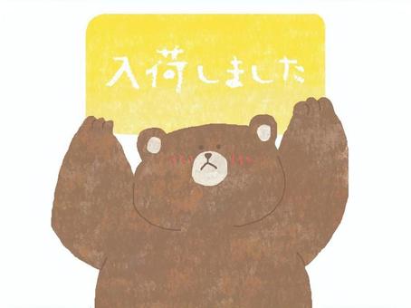 入荷しました♪ かわいい,入荷,お知らせ,チラシ,お店,ポップ,くま,動物,生き物,可愛いのイラスト素材