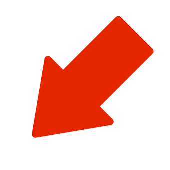 赤い矢印マーク左下 赤,斜め左下,矢印,アロー,アイコン,シンプル,ベクター,方向,指示,注目のイラスト素材