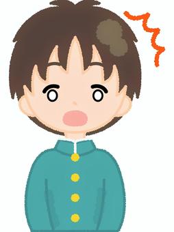 Student uniform man surprised, student, school uniform, school uniform, JPG and PNG