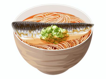 にしんそば にしんそば,にしん,そば,麺類,料理,和食,食べ物,ご当地グルメ,北海道,京都のイラスト素材
