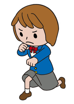 暴力を行い暴れる人 暴力を行い暴れる人 殴り合い,戦い,ボクシング,暴力,パンチ,dv,怒り,女子高生,制服,高校のイラスト素材