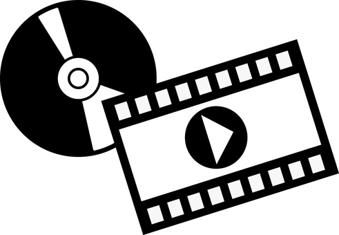 動画データ  動画データ  動画,データ,変換,dvd,ロム,映画,ドラマ,映像,イメージ,白黒のイラスト素材
