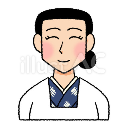 五角形の顔の女性