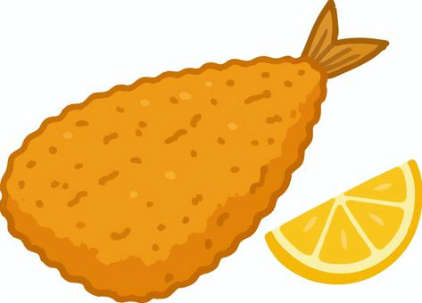 アジフライ フライ,アジ,白身魚,揚げ物,レモン,魚,ベクター,惣菜,おかずのイラスト素材