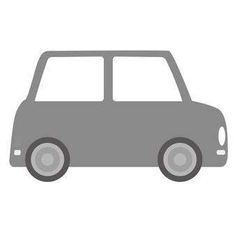 車01_1c 車,軽自動車,自動車,くるま,アイコン,イラスト,モノクロのイラスト素材