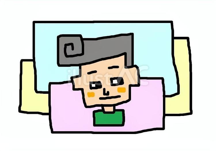 カクカクさん カクカク,四角,角ばるのイラスト素材