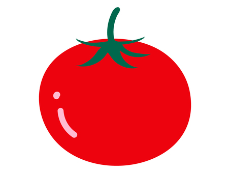 Simple illustration of tomato, tomato, vegetables, foodstuff, JPG, PNG and AI