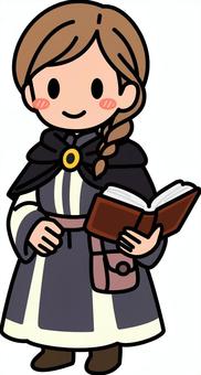 黒の魔導士です。 魔導士,シンプル,魔法使い,ファンタジー,職業,マジシャン,魔術師,呪文,魔法書,魔法のイラスト素材