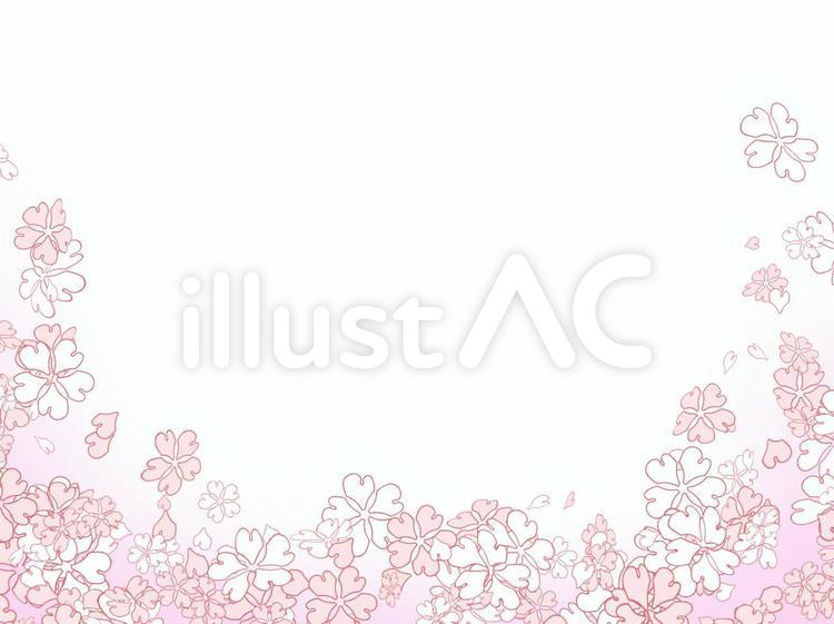 さくらフレーム30 フレーム,桜,春のイラスト素材