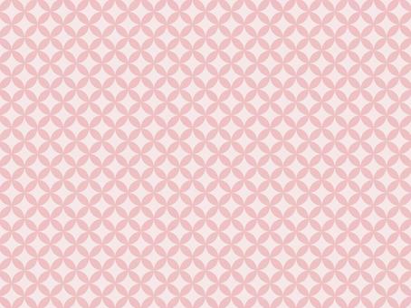 七宝繋ぎA（フィル・鴇色） 七宝繋ぎ,七宝,背景,和柄,パターン,伝統紋様,ピンク,壁紙,シームレス,柄のイラスト素材