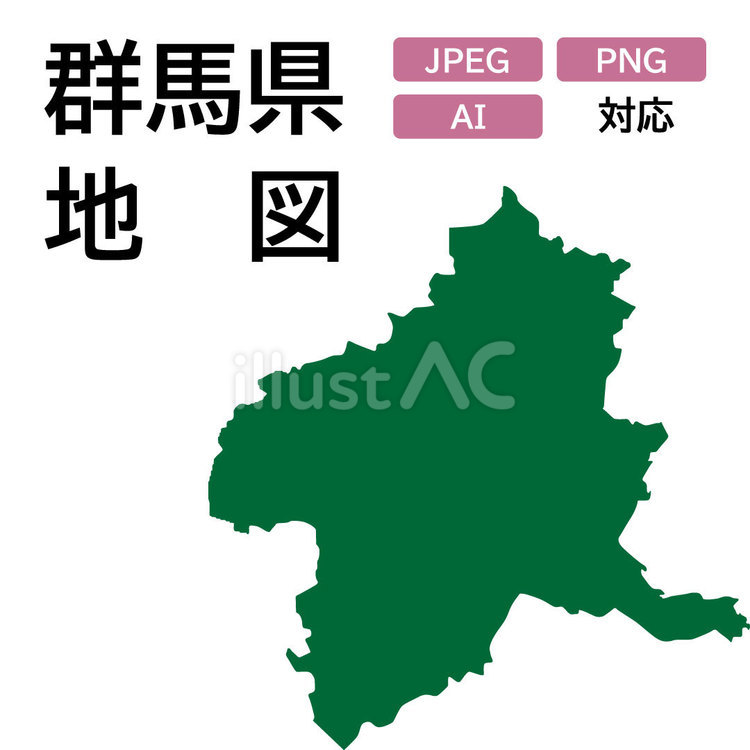 群馬県地図 都道府県,地図,群馬県のイラスト素材
