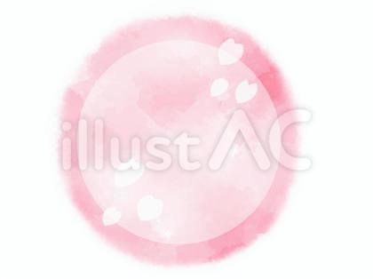 桜の丸い見出し