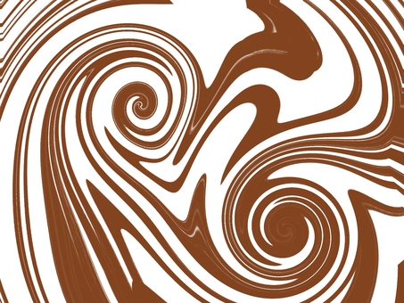 マーブル模様の背景【チョコレート】 マーブル模様,チョコレート,渦巻き,背景,茶色,壁紙,模様のイラスト素材