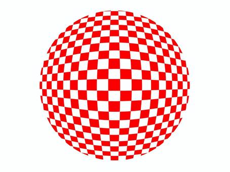 模様 模様,柄,紅白,円,pop調,手描き,素材,商用可,無料,フリーのイラスト素材