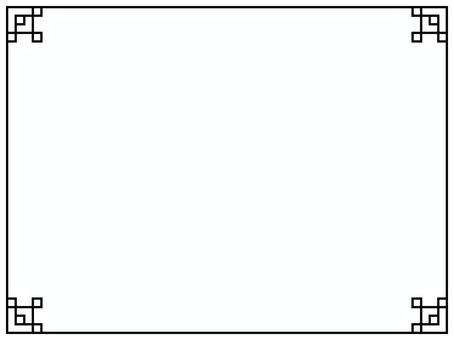 Chinese style simple frame, black, horizontal, JPG, PNG and AI Chinese style simple frame, black, horizontal, , JPG, PNG and AI