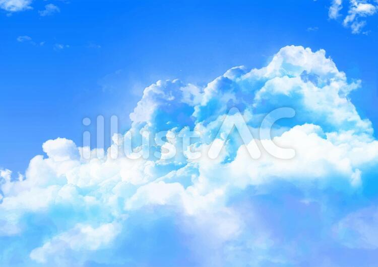 入道雲 積乱雲イラスト No 無料イラストなら イラストac