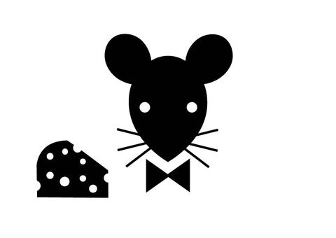 Illustration, a mouse, cheese, creatures, JPG, PNG and AI