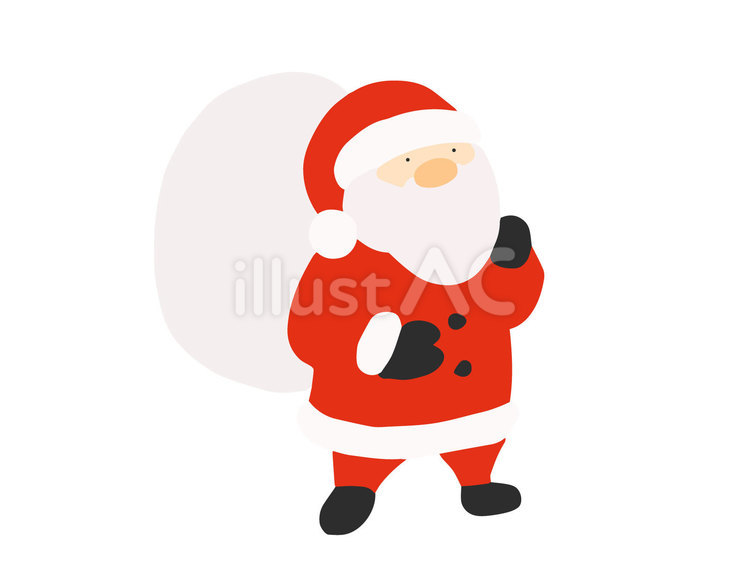 プレゼントを運ぶ　サンタクロース サンタクロース,プレゼント,クリスマスのイラスト素材