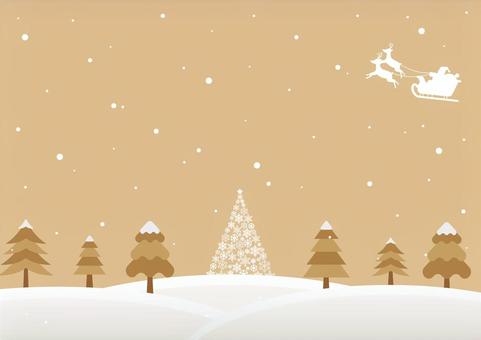 金色のおしゃれなクリスマスツリーの背景 クリスマス,サンタクロース,トナカイ,そり,冬,雪,ツリー,結晶,金色,背景のイラスト素材