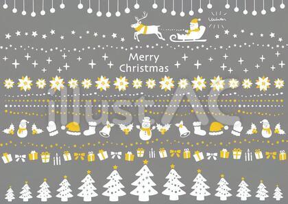 メリークリスマス【シンプル飾り罫】