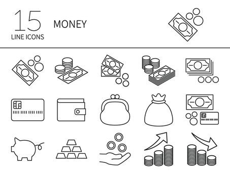 Illustration, money, graph, wallet, JPG and PNG