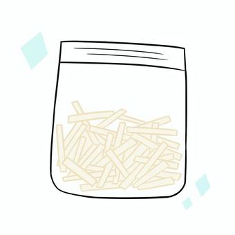 冷凍保存しているフライドポテト 食材,冷凍,フライドポテト,ジャガイモ,保存のイラスト素材