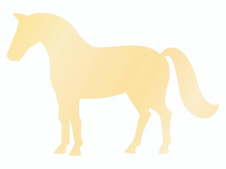 馬のシルエット、年賀状・正月イラスト素材 馬,年賀状,午,シルエット,午年,うま,干支,ウマ,年賀状素材,お正月のイラスト素材