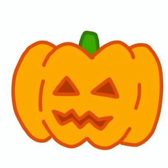 かわいいお化けかぼちゃ＿オレンジ