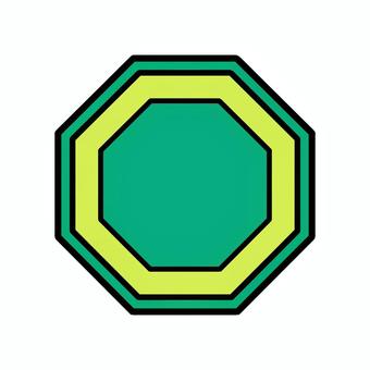 八方墳　古墳　手描き　イラスト 八方墳,古墳,歴史,墳墓,線画,手描き,イラストのイラスト素材