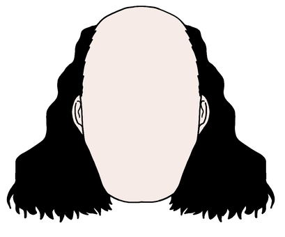 Illustration, ochimusha, hairstyle, wig, 