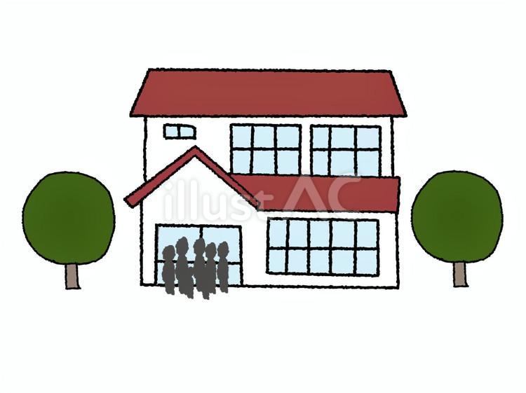 家 家 家,二階建て,住まいのイラスト素材