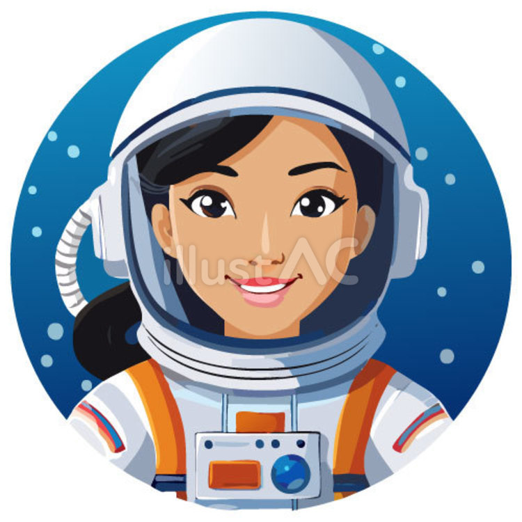 宇宙飛行士 宇宙飛行士,パイロット,女性のイラスト素材