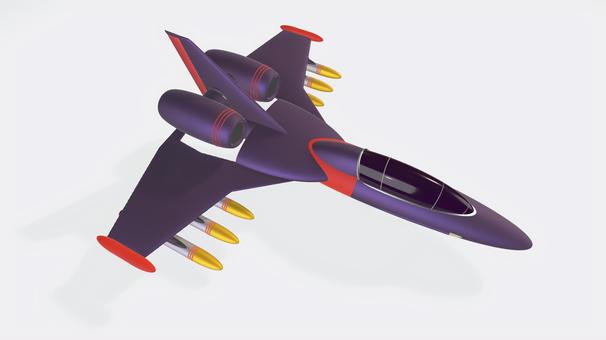 ティルトジェットブースター戦闘機③ 戦闘機,かっこいい,sf,ジェット,ブースター,エンジン,コックピット,ミサイル,ロケット,垂直尾翼のイラスト素材