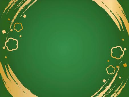 Japanese style background with plums and brushes, JPG and AI Japanese style background with plums and brushes, japanese style, pen, plum, JPG and AI