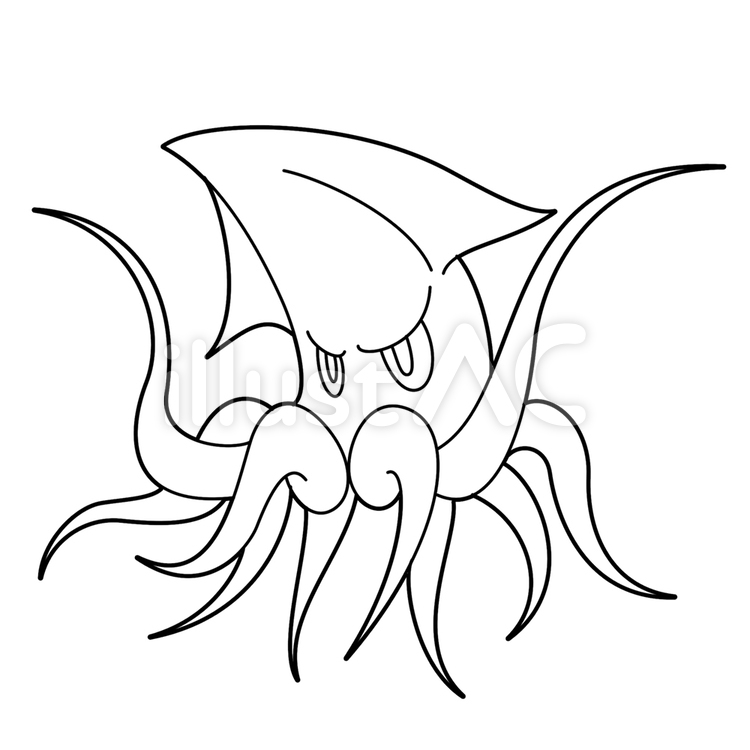 モンスター47 塗り絵 イラスト No 無料イラストなら イラストac
