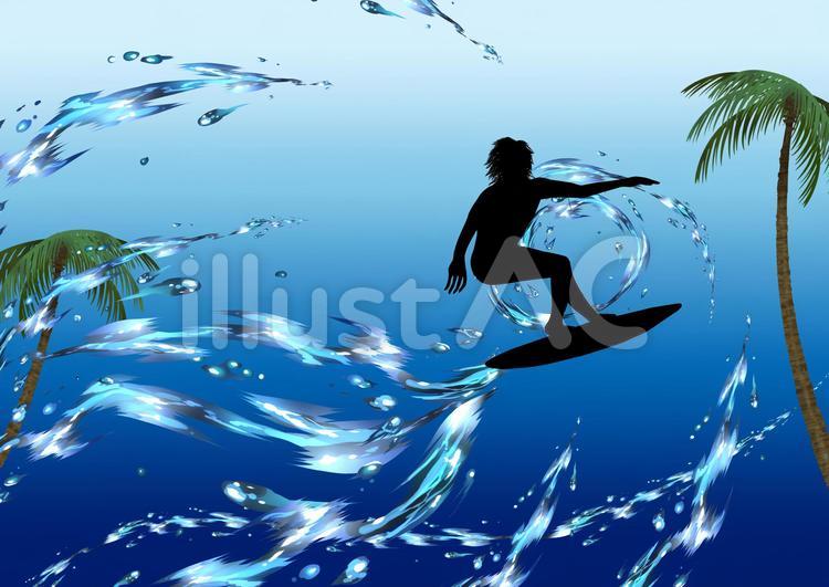 サーファー サーファー,海,夏のイラスト素材