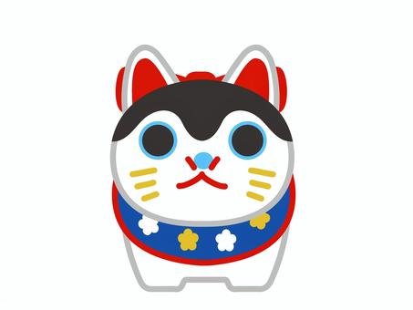 正面から見た犬張子 犬張子,年賀状,張り子,犬,干支,民芸品,縁起物,迎春,魔避け,願のイラスト素材