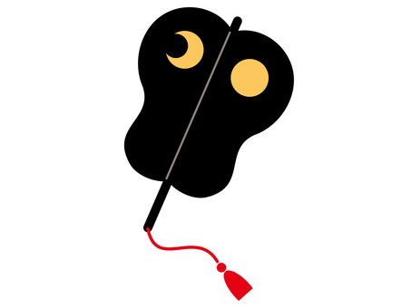 軍配のアイコン デフォルメ,ポップ,かわいい,アイコン,軍配,軍配団扇,国技,古典芸能,古典,歴史のイラスト素材