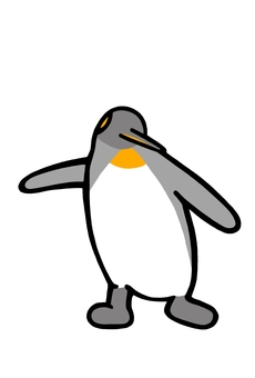 セーフなキングペンギン キングペンギン,オウサマペンギン,ペンギン,鳥,セーフ,両手,羽,フリッパー,広げる,足のイラスト素材