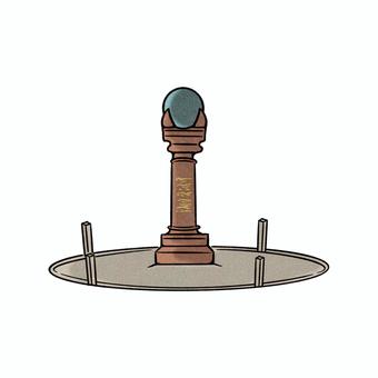 シュトルーヴェの測地弧 シュトルーヴェの測地弧,世界遺産,文化遺産,遺産,手描きイラスト,手描きのイラスト素材