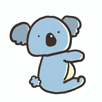 コアラ コアラ,動物,哺乳類,ゆるい,線画,アイコン,かわいい,横向き,イラスト,素材のイラスト素材
