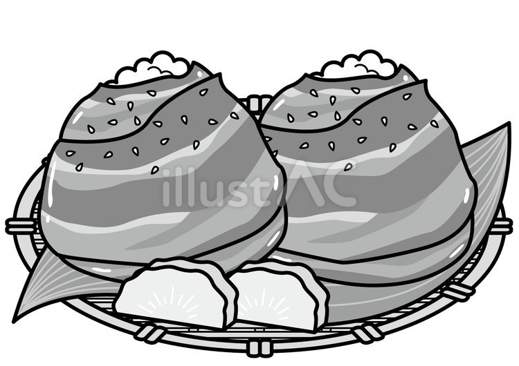 肉巻きおむすび-2c 肉巻きおむすび,おにぎり,おむすびのイラスト素材