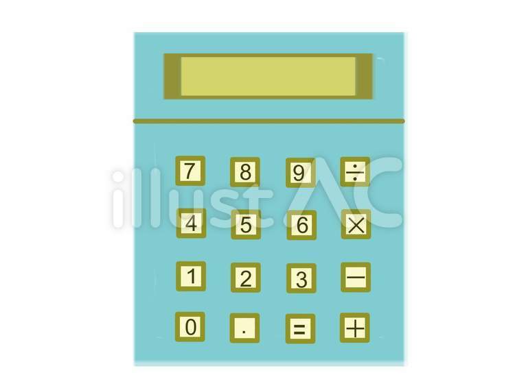 計算得意です！ 計算機,電卓,計算のイラスト素材