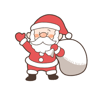 サンタクロース サンタクロース,クリスマス,冬,帽子,髭,行事,季節のイラスト素材
