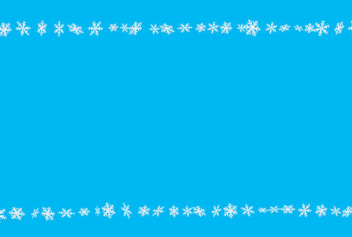雪の結晶背景（ブルー）